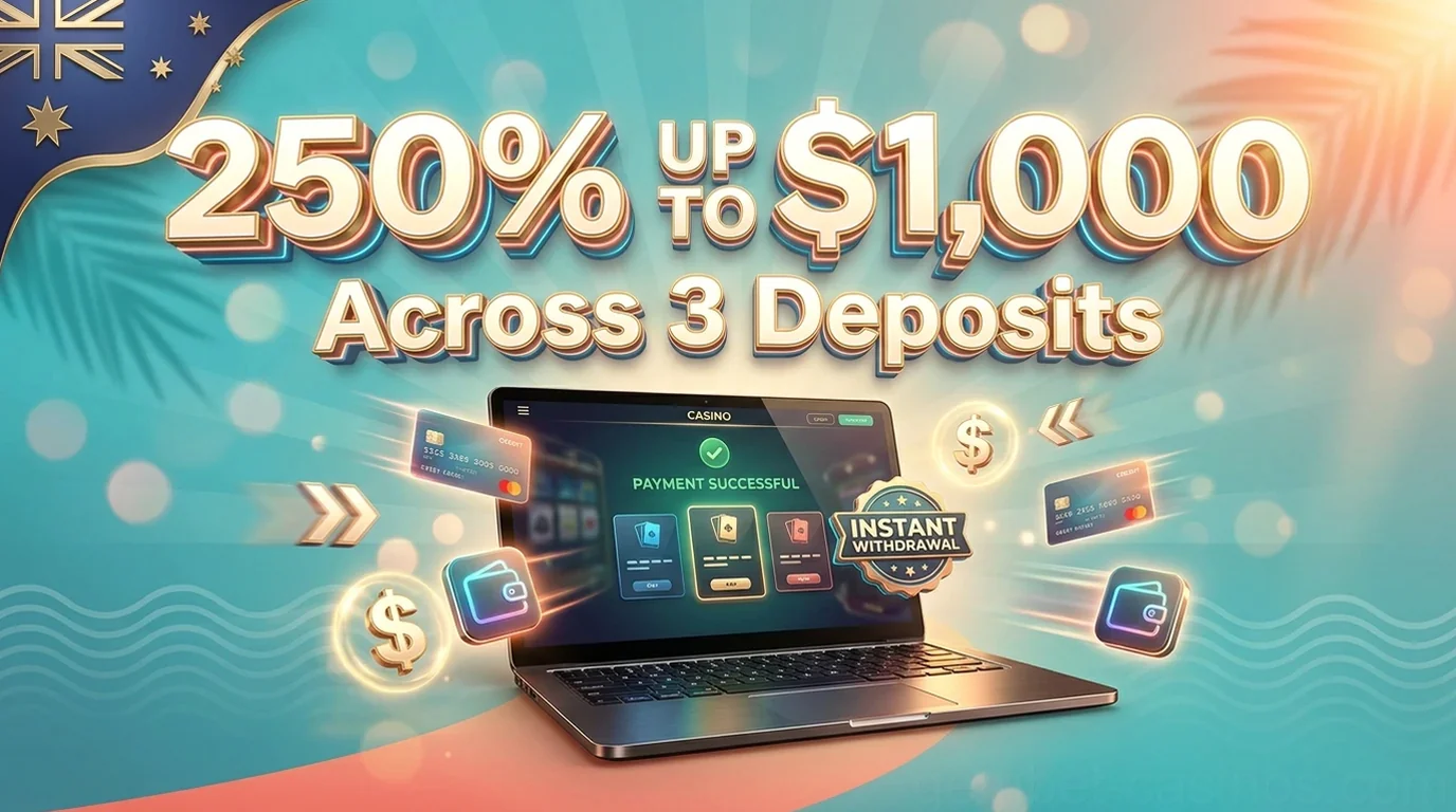 250% UP TO $1,000Across 3 Deposits